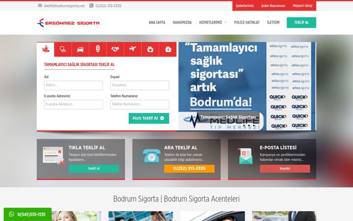 Screenshot of bodrumsigorta.net