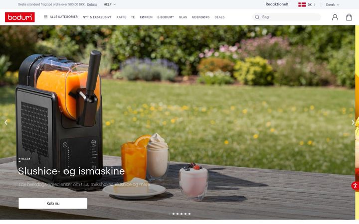 Screenshot of bodum.com