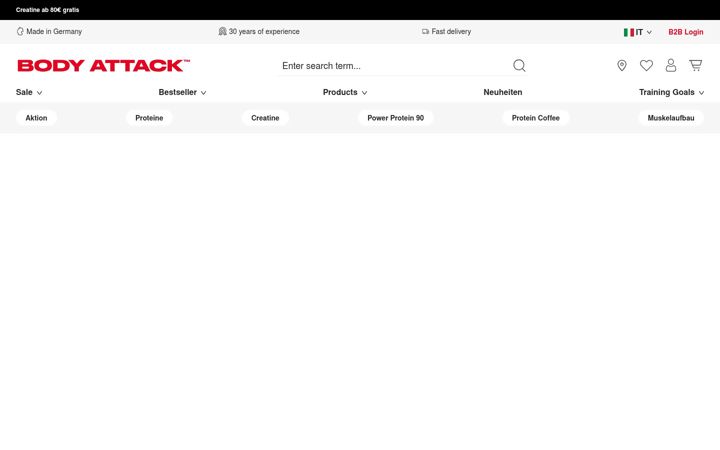 Screenshot of body-attack.co.uk