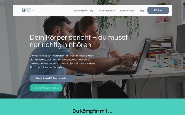 Screenshot of body-balance-fit.de