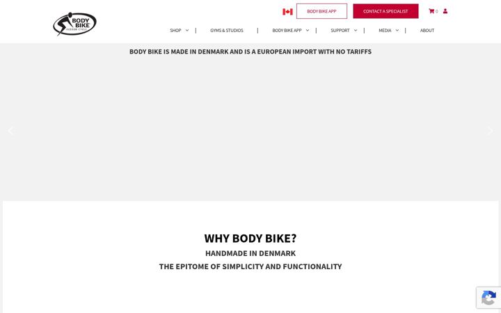 Screenshot of body-bike.ca