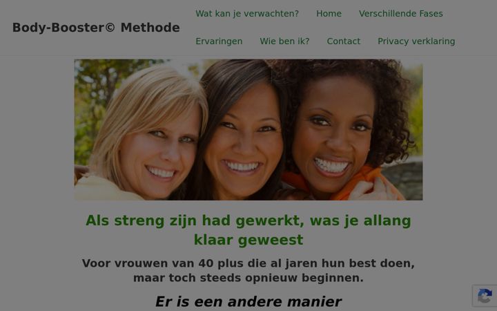 Screenshot of body-booster.nl