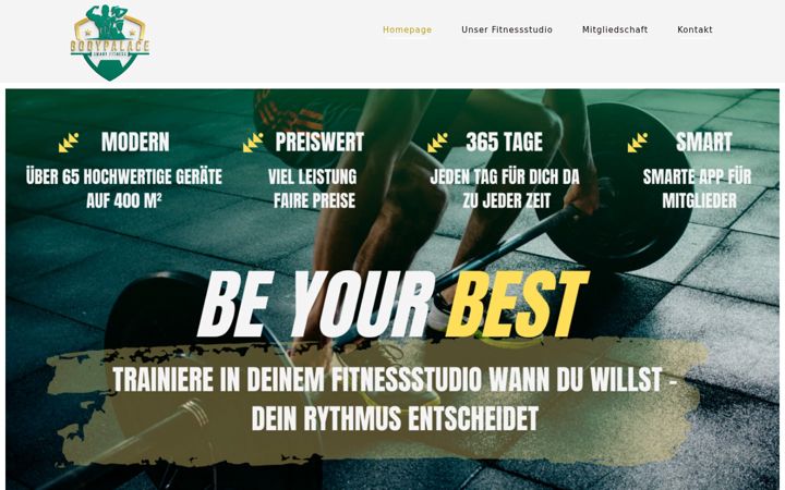 Screenshot of body-palace.de