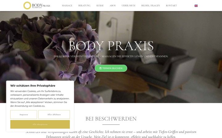 Screenshot von body-praxis.ch