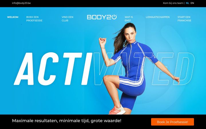 Screenshot of body20.be