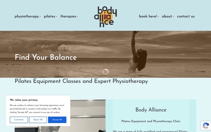 Screenshot di bodyalliance.co.uk