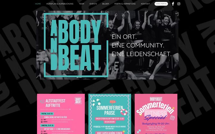 Ekrānuzņēmums no bodyandbeat.de