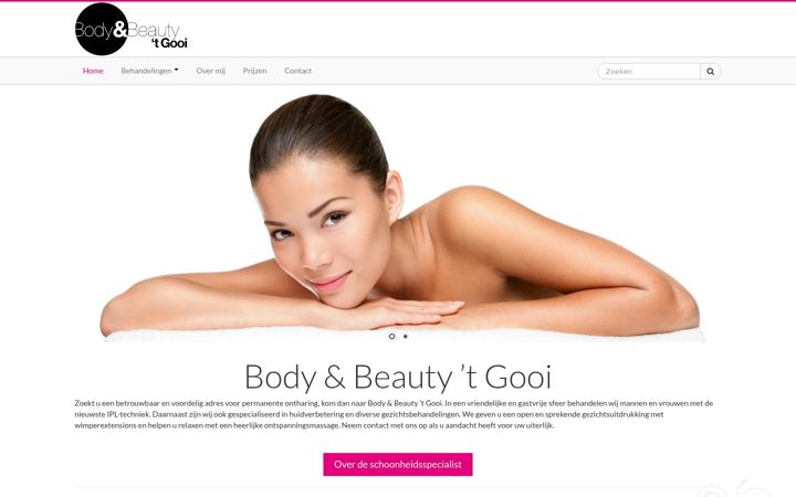 Snimka zaslona za bodyandbeautyhetgooi.nl