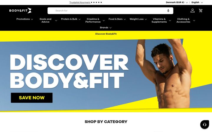 Screenshot of bodyandfit.com