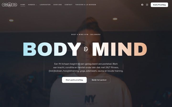 Captura de pantalla de bodyandmindgym.nl