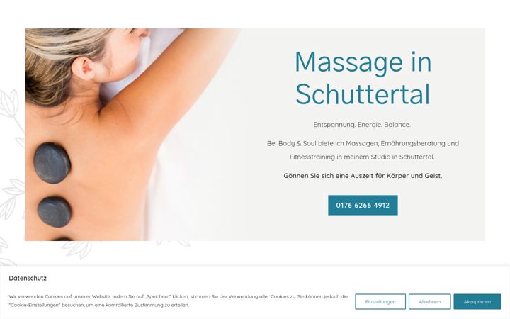 Screenshot of bodyandsoulbymadeleine.de