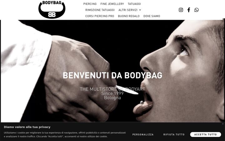 Screenshot of bodybag.it