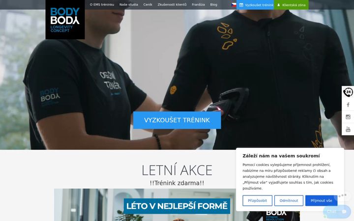 Screenshot of bodybody.cz