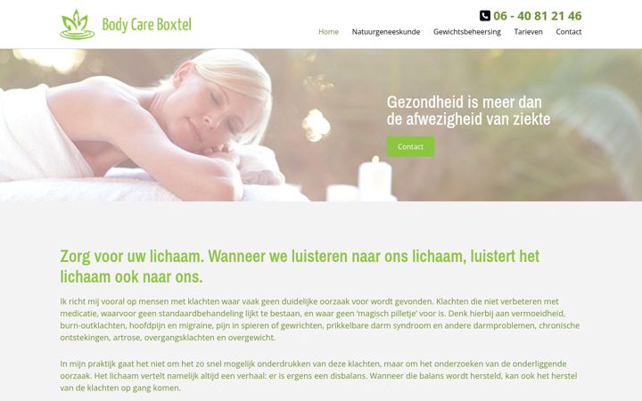 Screenshot of bodycareboxtel.nl