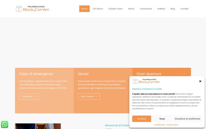 Screenshot of bodycentermilazzo.it