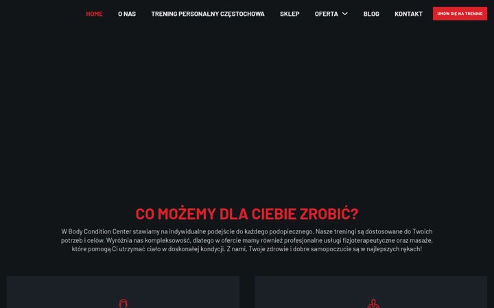 Képernyőkép: bodyconditioncenter.pl