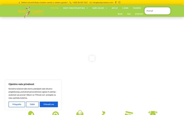 Screenshot von bodycreator.com