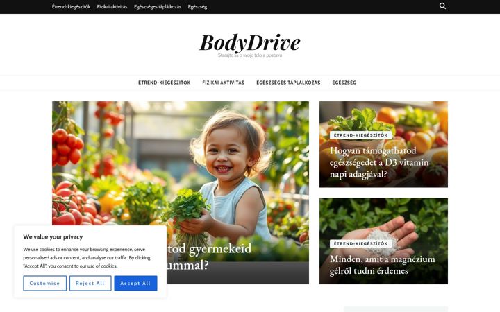 Screenshot of bodydrive.hu