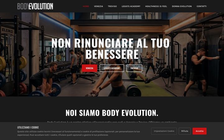 Screenshot of bodyevolutionlab.it