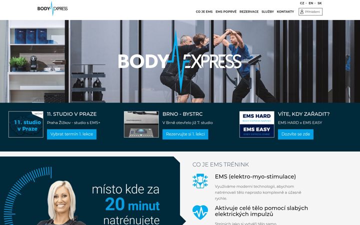 Skärmbild av bodyexpress.cz