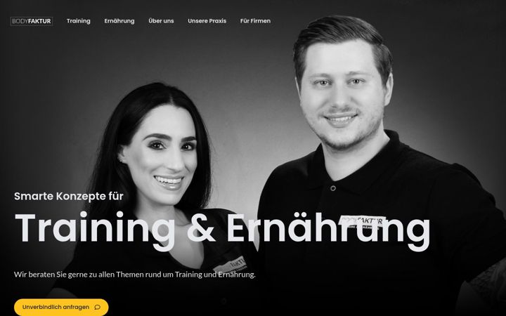Skjermbilde av bodyfaktur.de