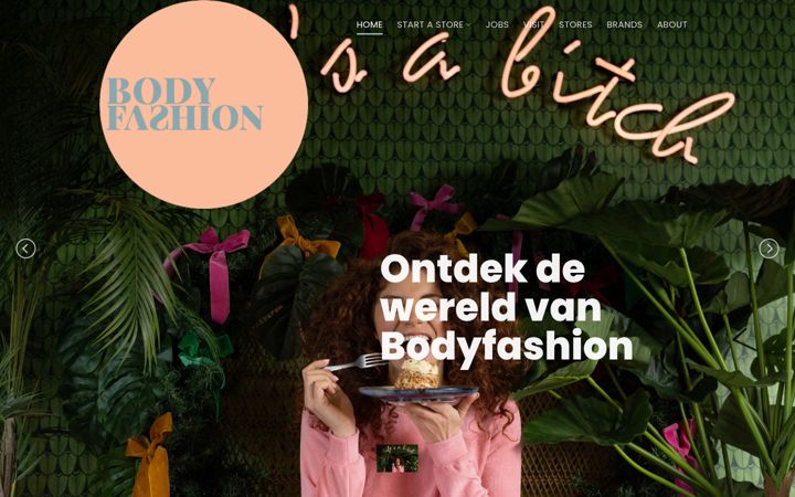 Skärmbild av bodyfashion.nl