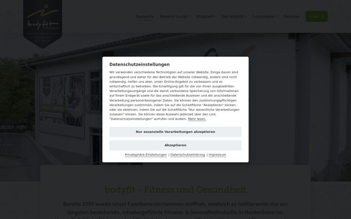 Screenshot of bodyfit-hdh.de