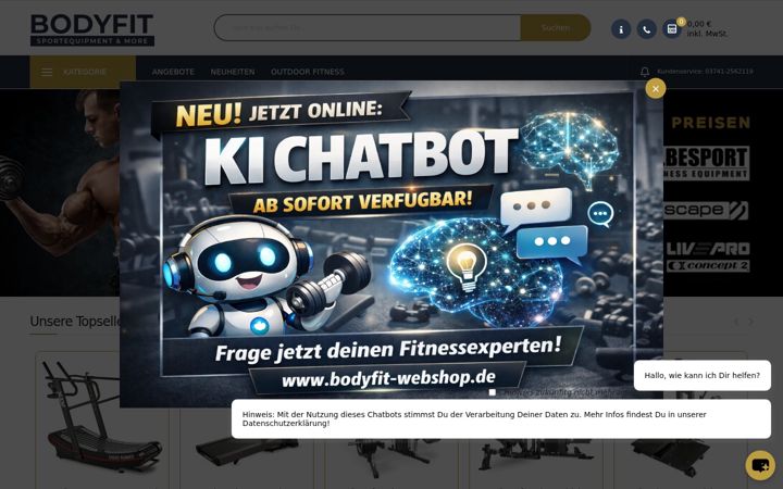 Skärmbild av bodyfit-webshop.de