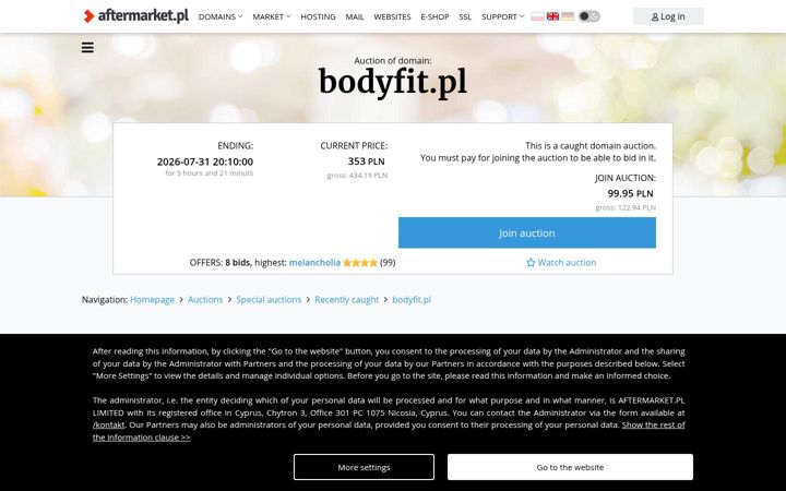 Screenshot of bodyfit.pl