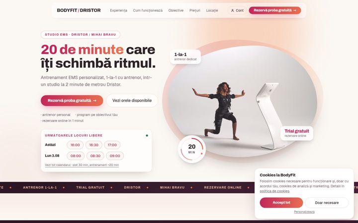 Screenshot of bodyfitdristor.ro