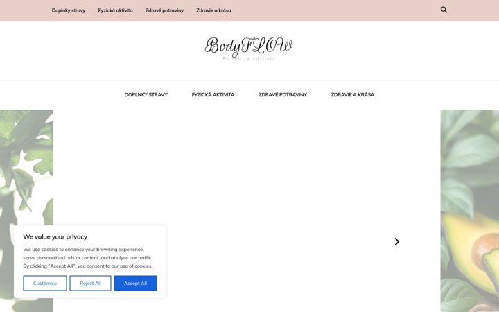 Screenshot of bodyflow.sk