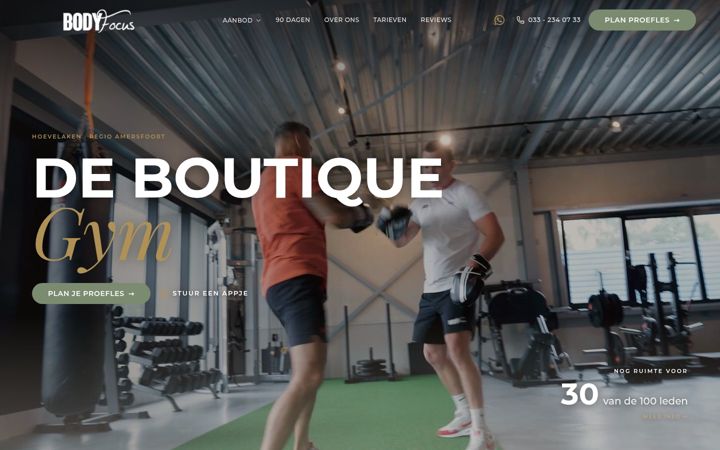 Screenshot of bodyfocus.nl