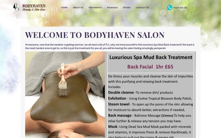 Screenshot of bodyhaven.co.uk