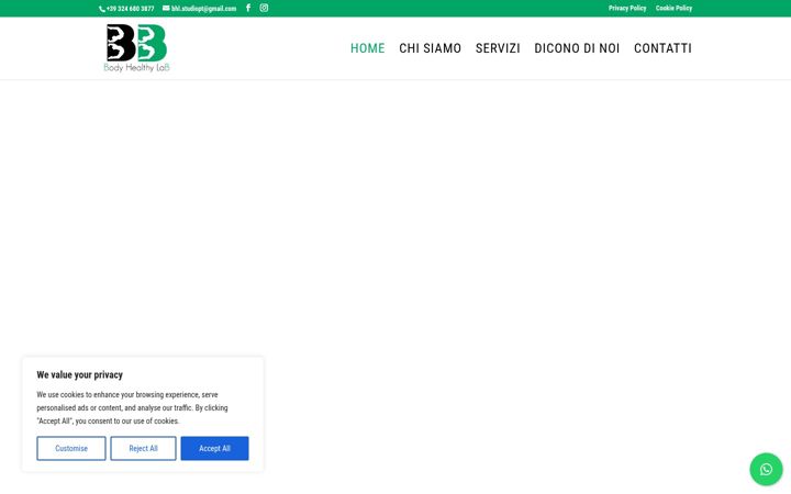 Screenshot of bodyhealthylab.it