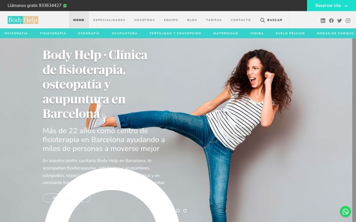 Posnetek zaslona bodyhelp.es