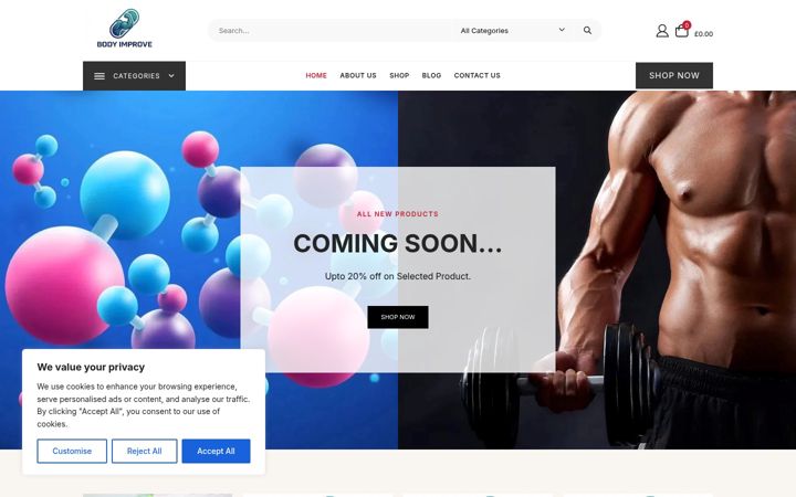 Screenshot of bodyimprove.co.uk