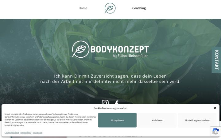 Screenshot of bodykonzept.com