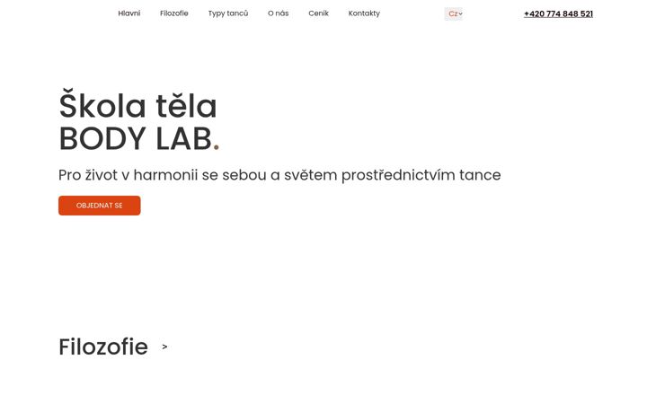 Skærmbillede af bodylab.space