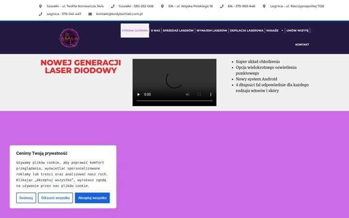 Екранна снимка на bodylabtech.com.pl