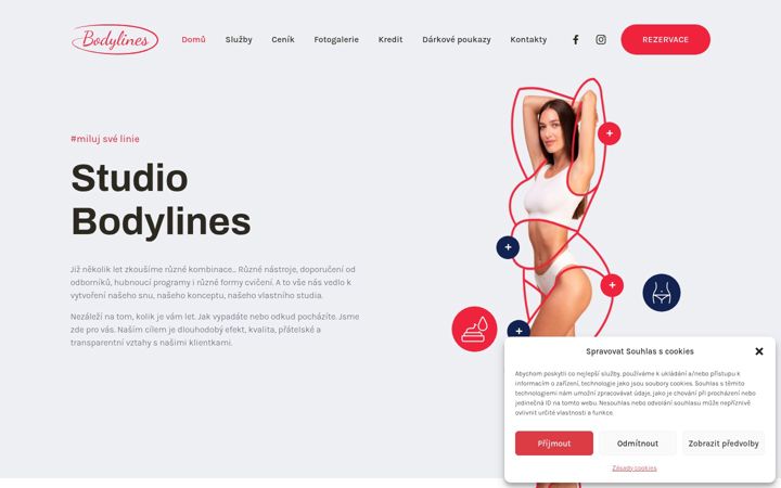 Screenshot of bodylines.cz