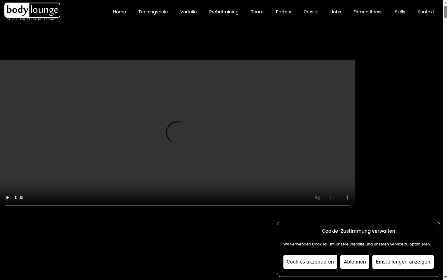 Screenshot tal-banner tal-kunsens muri qabel kwalunkwe interazzjoni