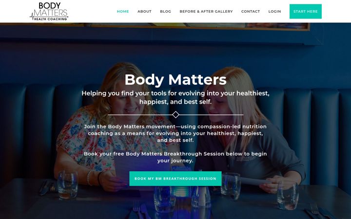 Screenshot of bodymatters.net