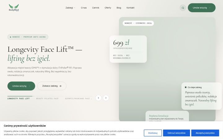 Skärmbild av bodymedgroup.pl