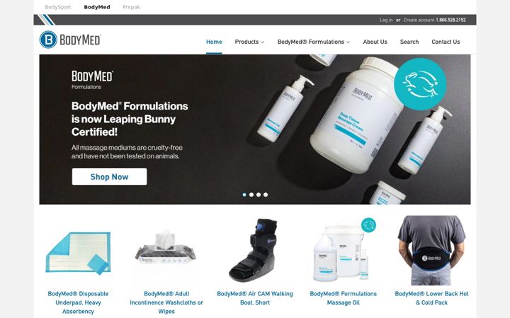 Screenshot of bodymedproducts.com