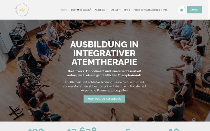 Captura de ecrã de bodymindbreath.de