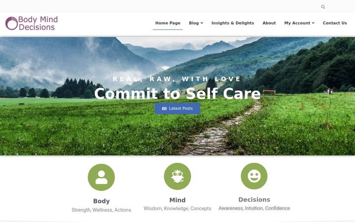 Captura de ecrã de bodyminddecisions.com