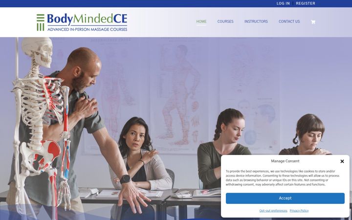 Screenshot of bodymindedce.com