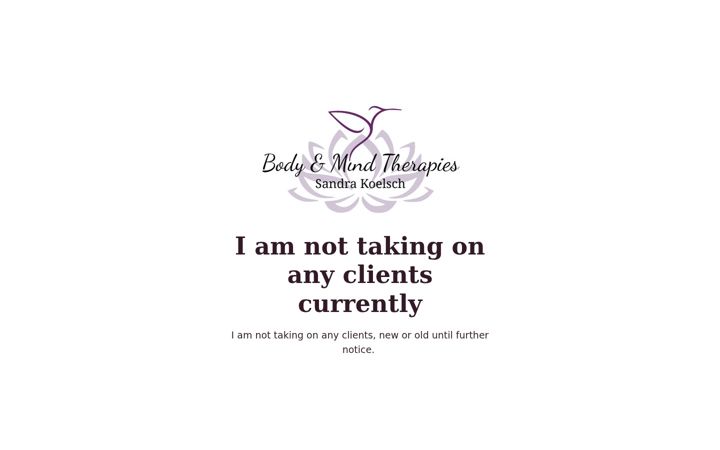 Screenshot of bodymindtherapies.co.uk