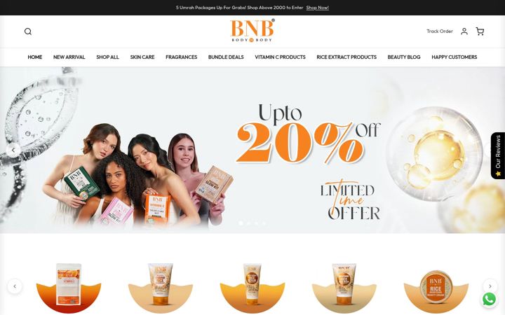 Screenshot of bodynbody.com