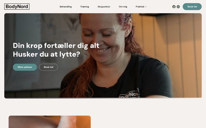 Ekraanipilt saidist bodynord.dk